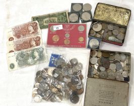 A selection of pre decimal and other coins