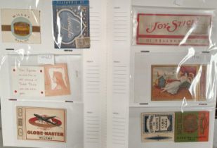 A collection of vintage cigarette card packs