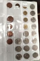 An album of world coinage