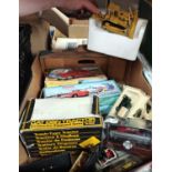 A collection of boxed and loose die-cast vehicles, various models etc. including CAT D8N Tractor,