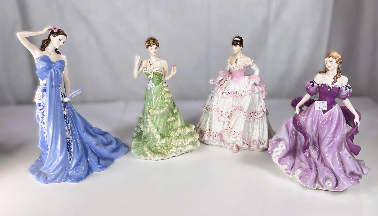 Royal Staffordshire: Four limited edition ceramic figures 'Loves me, Loves me not' 26/950, 'Hannah