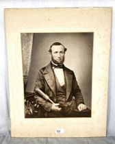 ANTONY VIAN, 19TH century Channel Islands pilot  portrait photograph signed croback Scarboro mounted