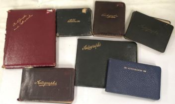 A collection of Edwardian and later autograph books.