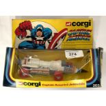 Corgi Marvel Captain America Jetmobile 263 boxed (box worn)