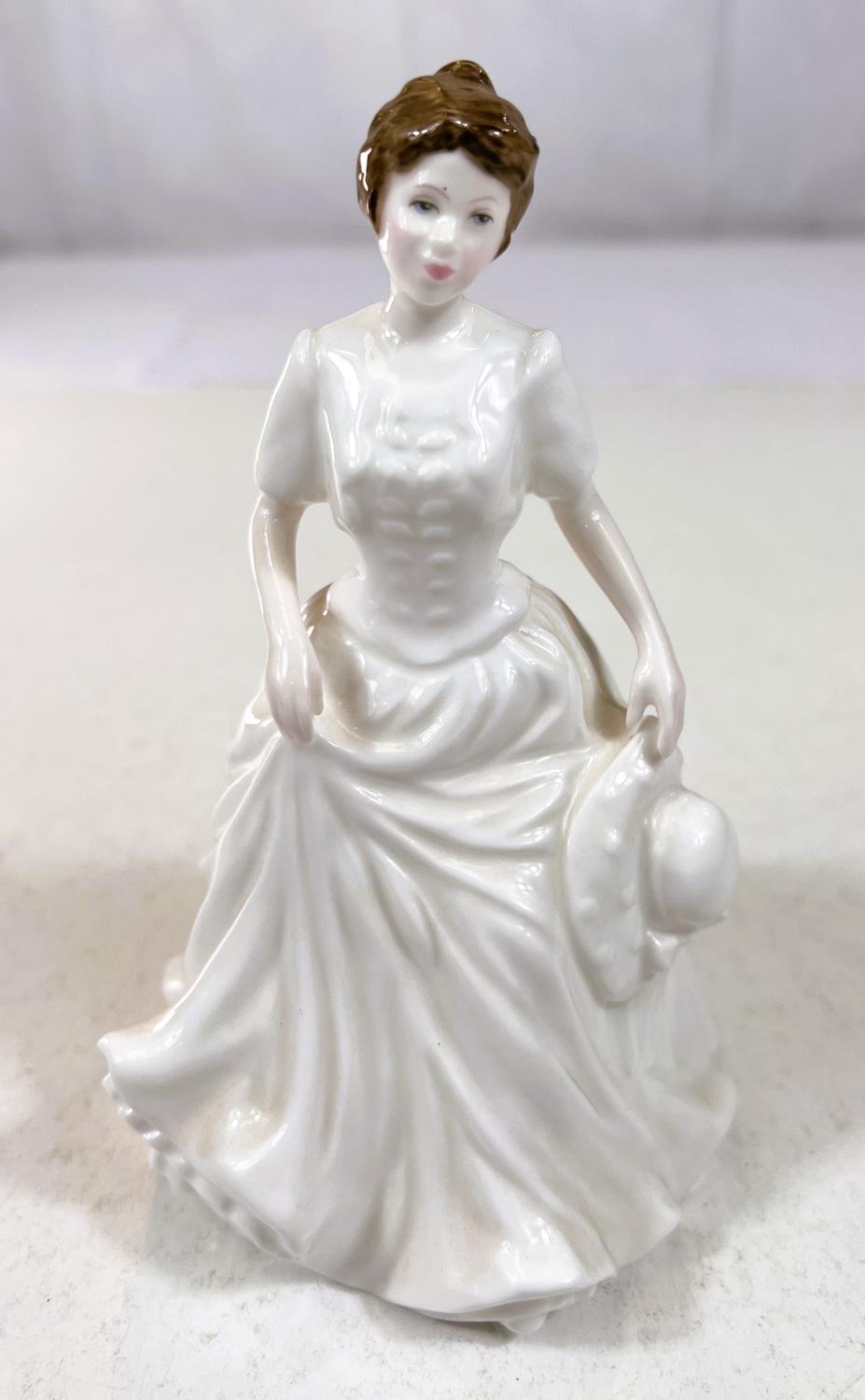 Royal Doulton: five ceramic figures Birthstones Aquamarine, Clarinda HN 2724, Collectors Club - Image 2 of 2