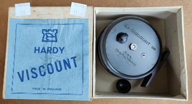 A boxed Hardy Viscount fishing reel