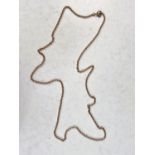 A yellow metal Belcher chain stamped 375, 7.5gm