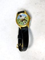 A novelty Pele vintage wristwatch