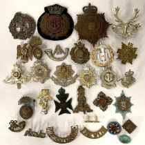 A collection of military badges