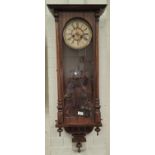 An early 20th century Vienna wall clock and two Napoleon cased mantel clocks