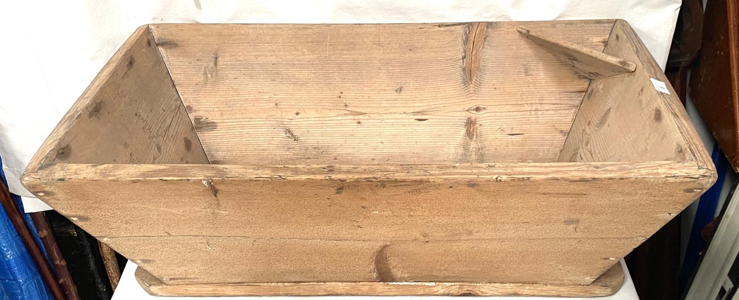 A Victorian trough ; a large 19 century bread board - Image 2 of 3