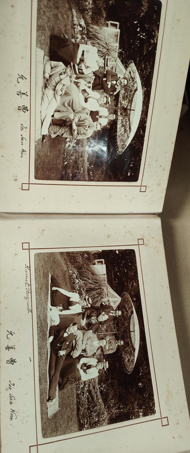 A MOST INTERESTING COUNTRY ESTATE photograph album to include images of skeletons, bicycle riders, a - Image 7 of 9