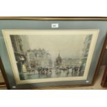 After Bob Richardson, a pencil signed, limited edition print of Albert Square, framed and glazed and