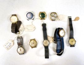 A collection of various vintage gents watches, various makers etc