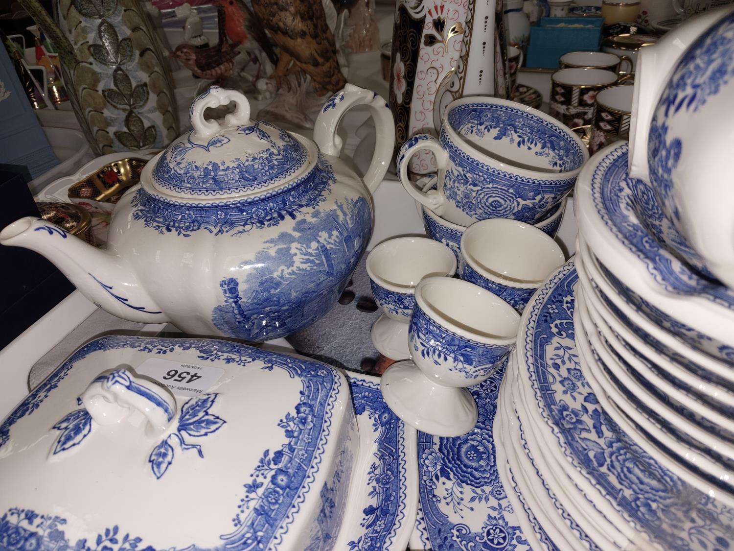 A Villeroy and Boch Burgenland part blue and white dinner and tea service (approx 30 pieces) - Bild 2 aus 2