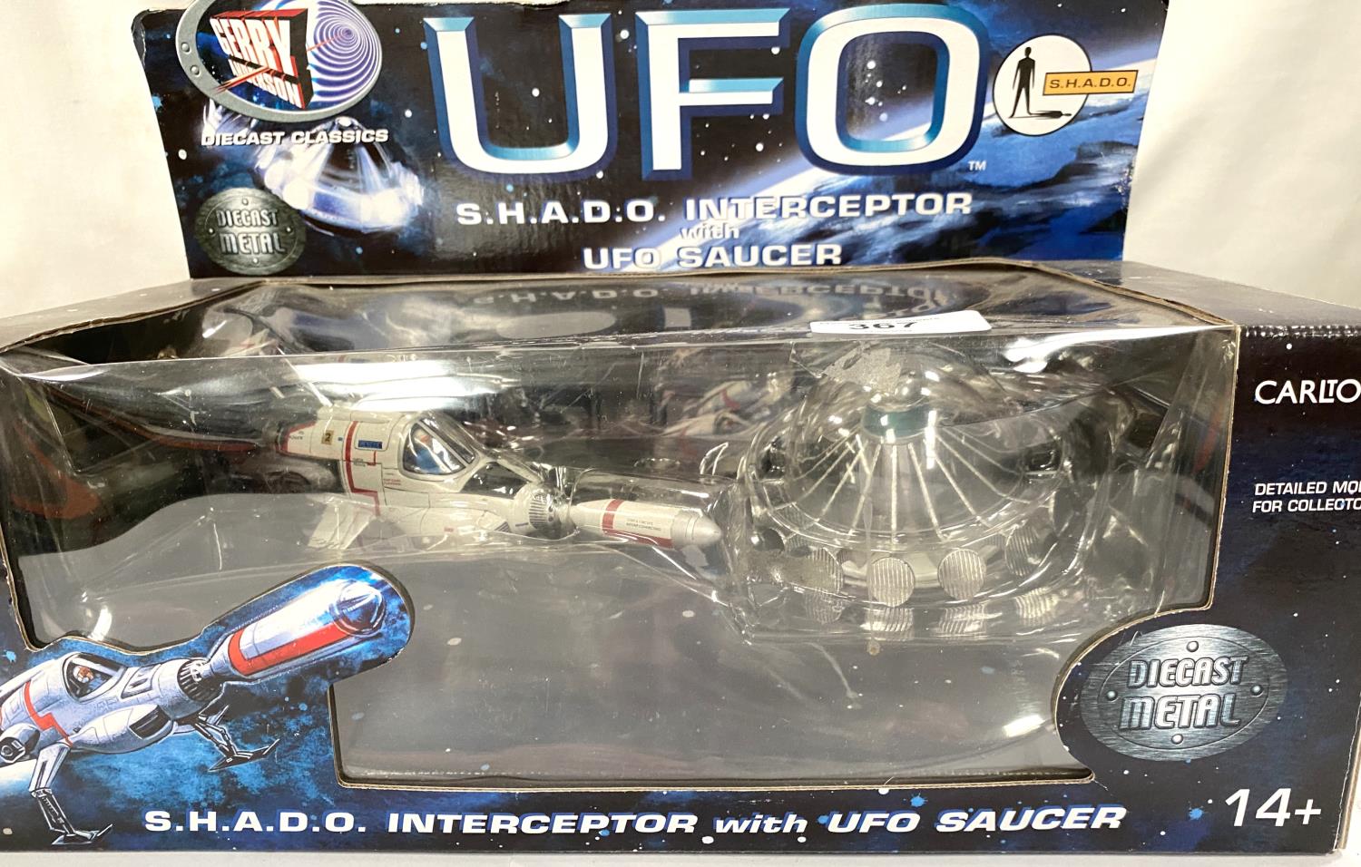 A Gerry Anderson UFO S.W.A.D.O Interceptor with UFO saucers die-cast metal by Carlton in original - Image 3 of 4