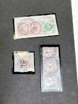 GB: QV, 6d lilac SG 70, on piece and 2 other items