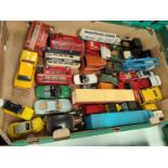 A collection of loose Corgi, Dinky and other vehicles, advertising and others