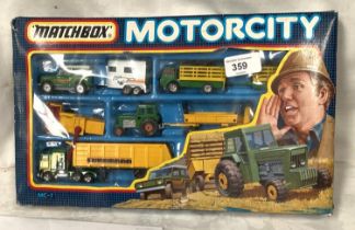 Matchbox Motorcity MC-7 set in original box