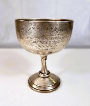 A hallmarked silver trophy cup, 'Neatest and Cleanest Draft Horse' The Crown Brewing Company,