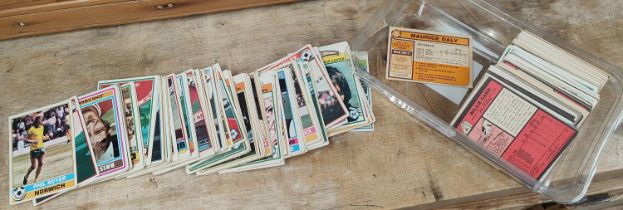 A good selection of 1970's Topps Gum Football Cards, red backs, yellow backs etc