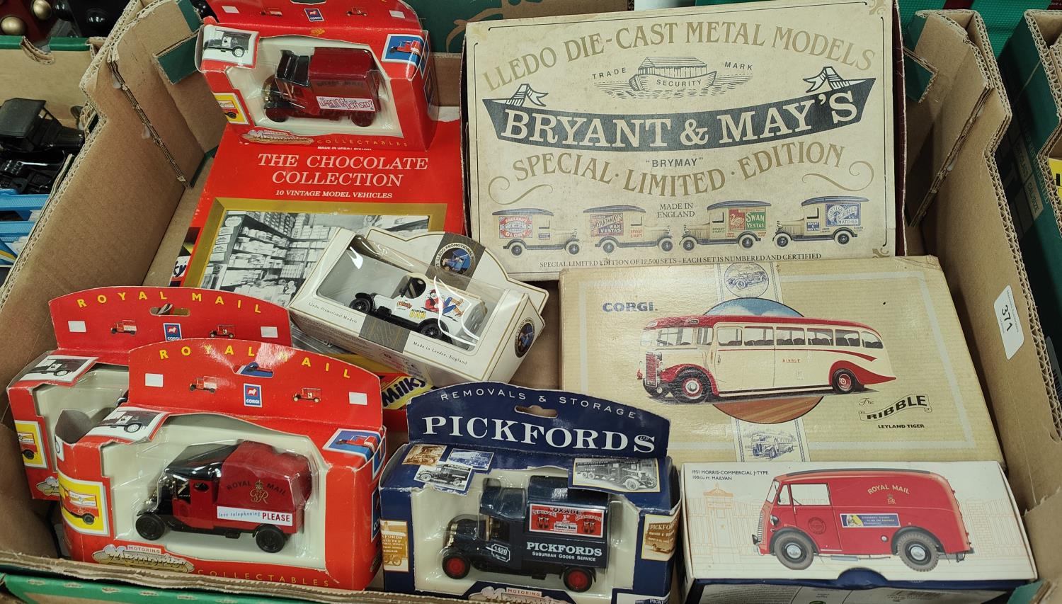 A collection of Corgi Royal Mail Motoring Memories vans, 1951 Morris Commercial etc, Corgi Ribble