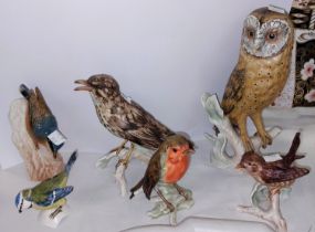 5 Goebel figures of birds
