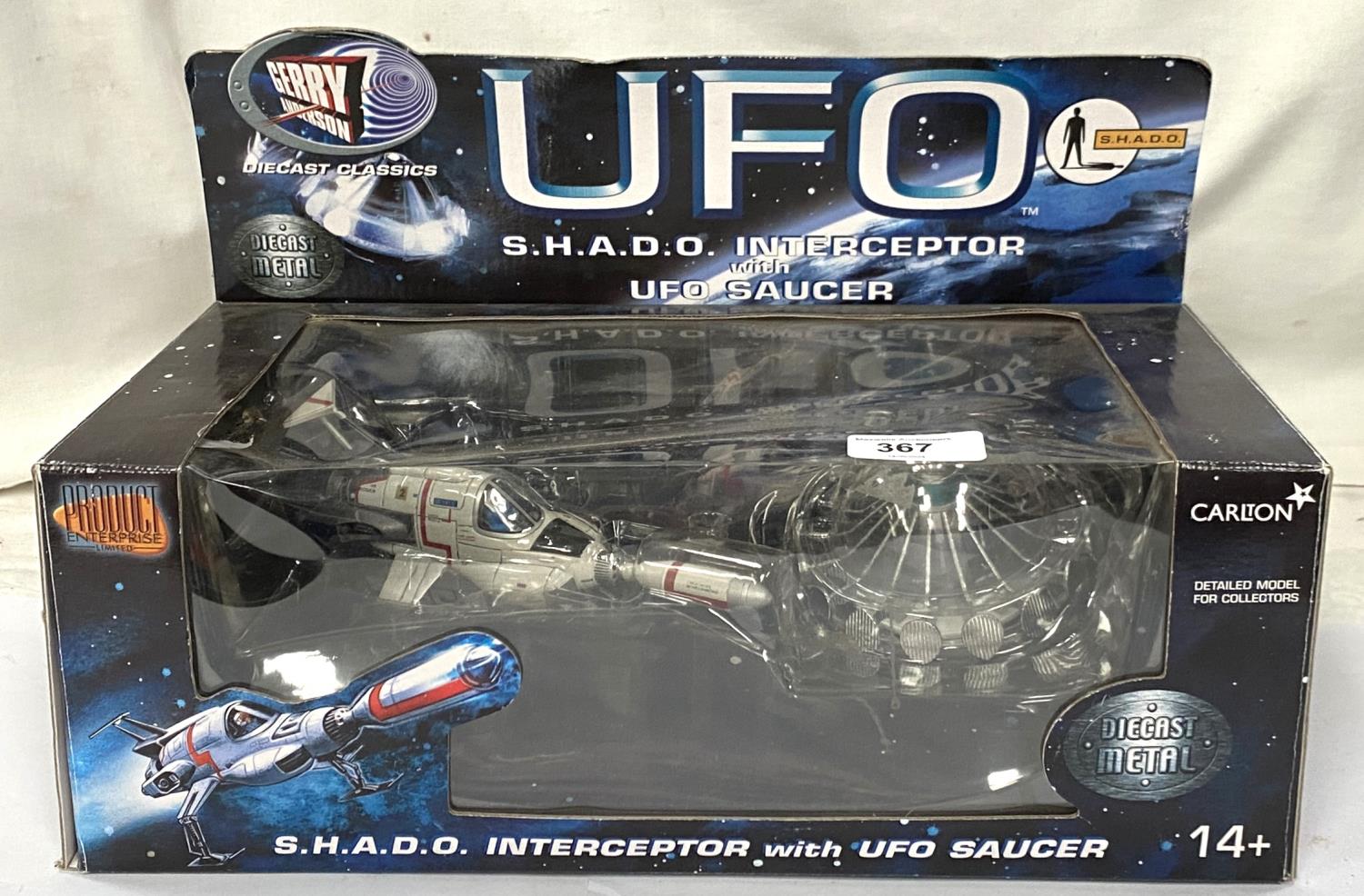 A Gerry Anderson UFO S.W.A.D.O Interceptor with UFO saucers die-cast metal by Carlton in original - Image 4 of 4