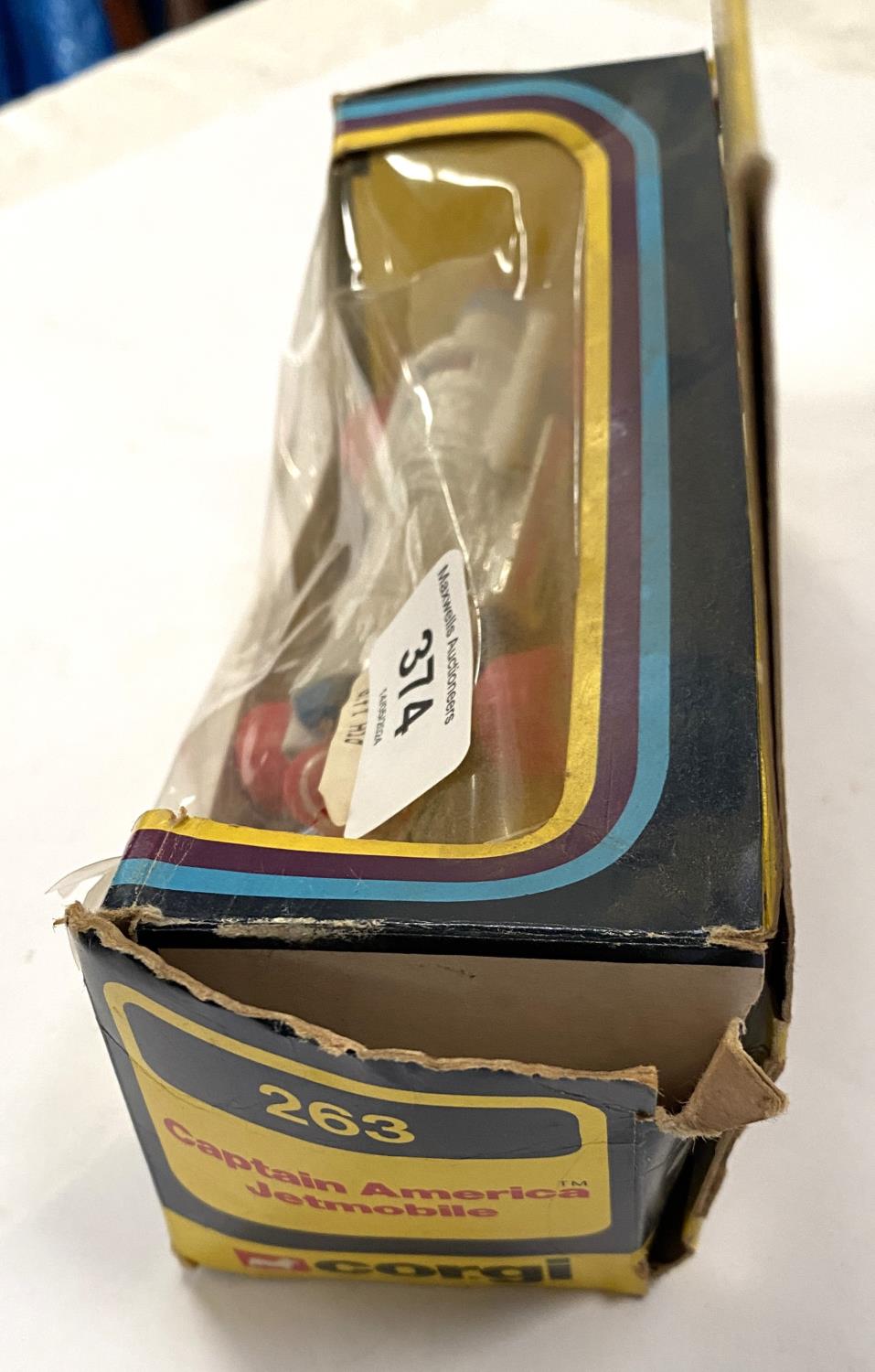 Corgi Marvel Captain America Jetmobile 263 boxed (box worn) - Image 3 of 4