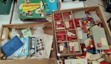 A selection of vintage Lego and other games etc