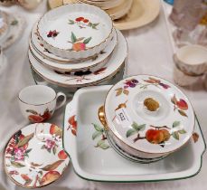 A selection of Royal Worcester dinnerware, Evesham and similar including large bowls, tureen etc