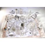 A collection of Swedish and Scandinavian clear art glass paperweights, animals etc some signed to