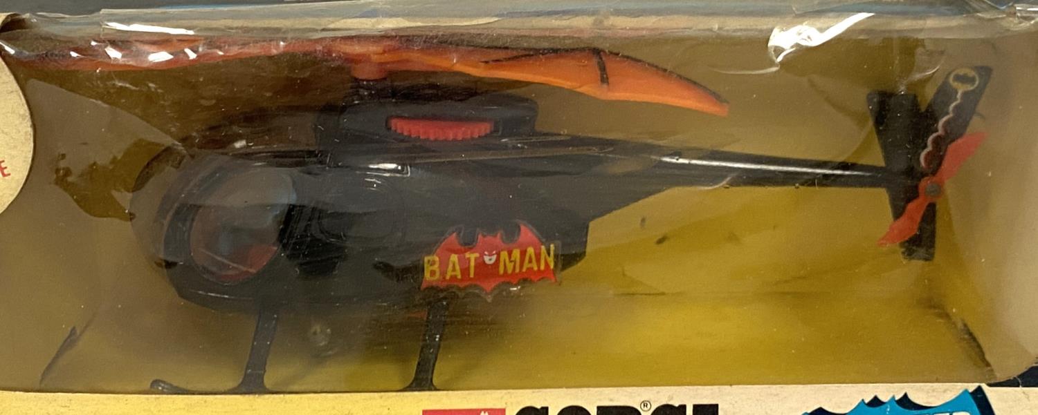 Corgi Batman 925 Batcopter in original box (box worn) - Image 2 of 3