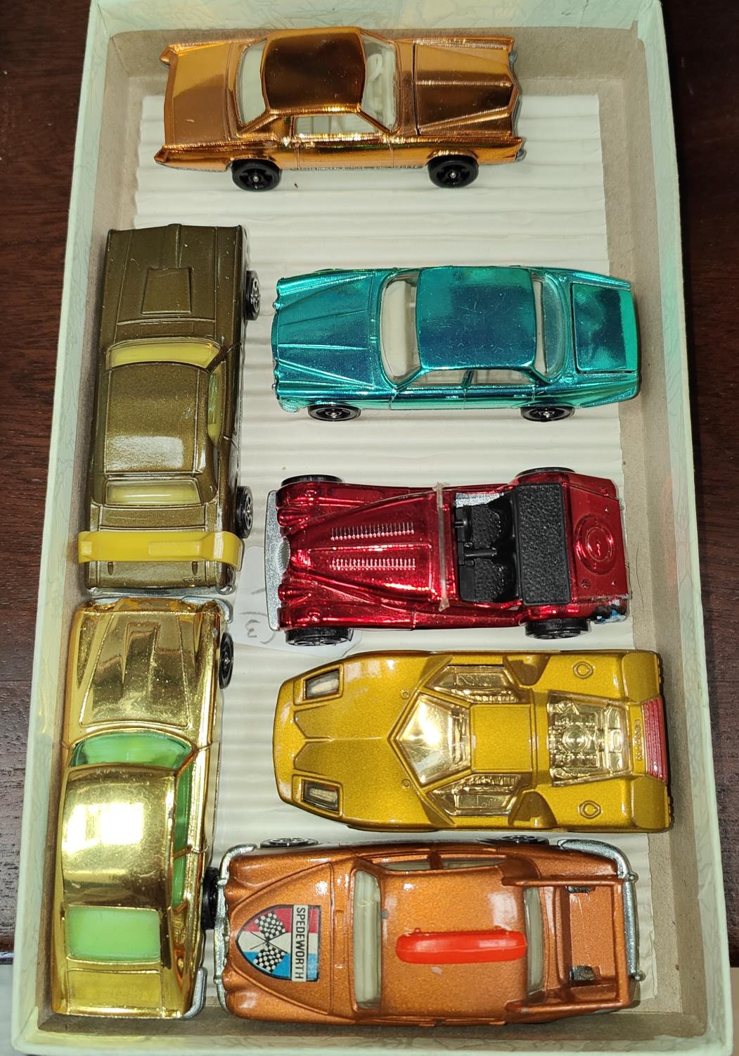 A collection of Corgi Rockets x8 including Jaguar XJ6, Aston Martin DB6