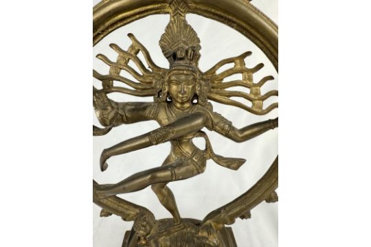 A late 19th/early 20th Century Indian bronze figure of Shiva, height 30cm. - Image 2 of 6