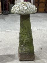 A sandstone staddlestone. 42" high approx