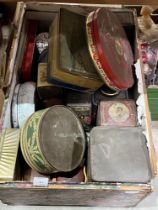 A box of old tins