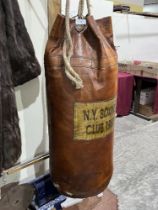 A leather punch bag