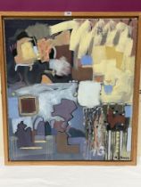 B. PURSER. BRITISH CONTEMPORARY. Abstract study. Signed. Oil on canvas 33½" x 29½".