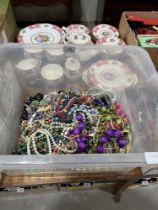 A box of costume jewellery