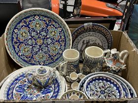 A collection of Turkish and other eastern ceramics
