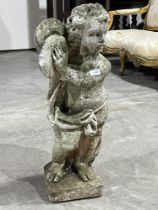 A garden statuary figure. 29" high