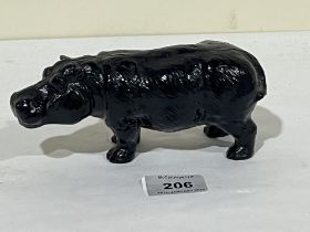 A composition model of a hippopotamus, 6¼" long