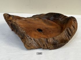 A treen bowl of free form 21" wide