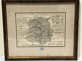 Emmanuel and Thomas Bowen. Shropshire Divided Into Hundreds. 9" x 13".