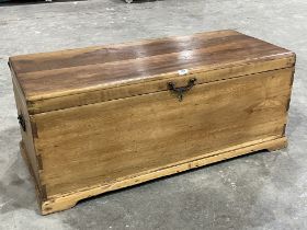 A 19th Century pine chest, the interior with a till. 43" wide