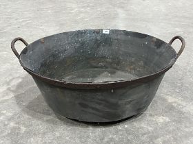 A copper boiling vat. 27½" diam.
