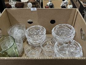 Two boxes of glassware.