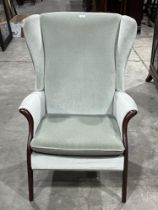 A Parket Knoll 'Froxfield' wing armchair