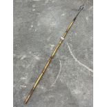 A bamboo hafted fishing spear. 57" long.